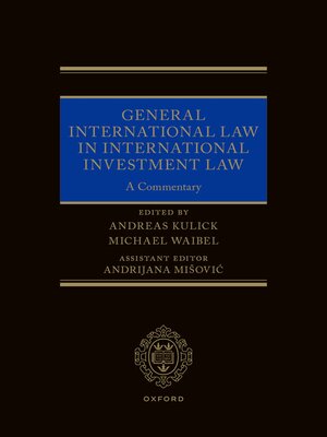 cover image of General International Law in International Investment Law